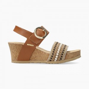 Women Mephisto Laure Cork Sandals | KHF728903