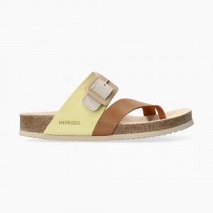 Women Mephisto Madeline Cork Sandals | JBO814237