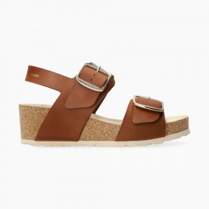 Women Mephisto Violett Cork Sandals | LRI724680