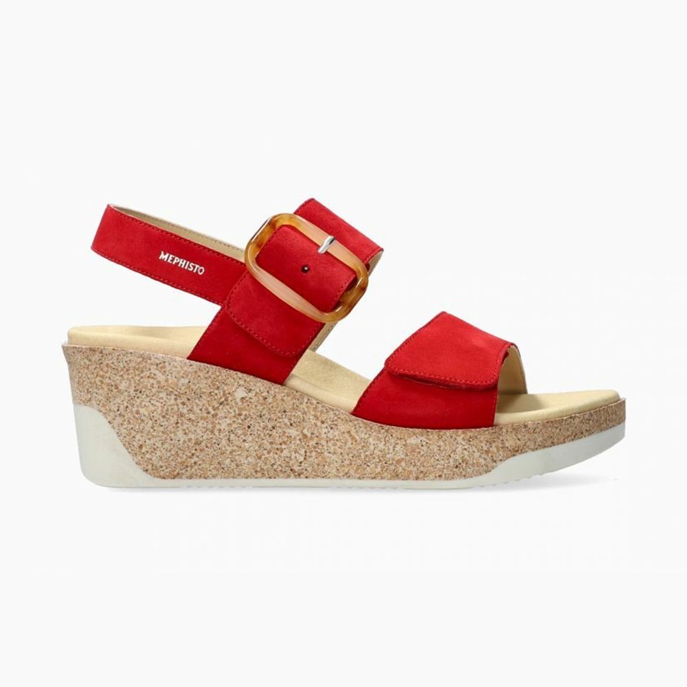 Women Mephisto Giulia Wedge Sandals | CFQ178243