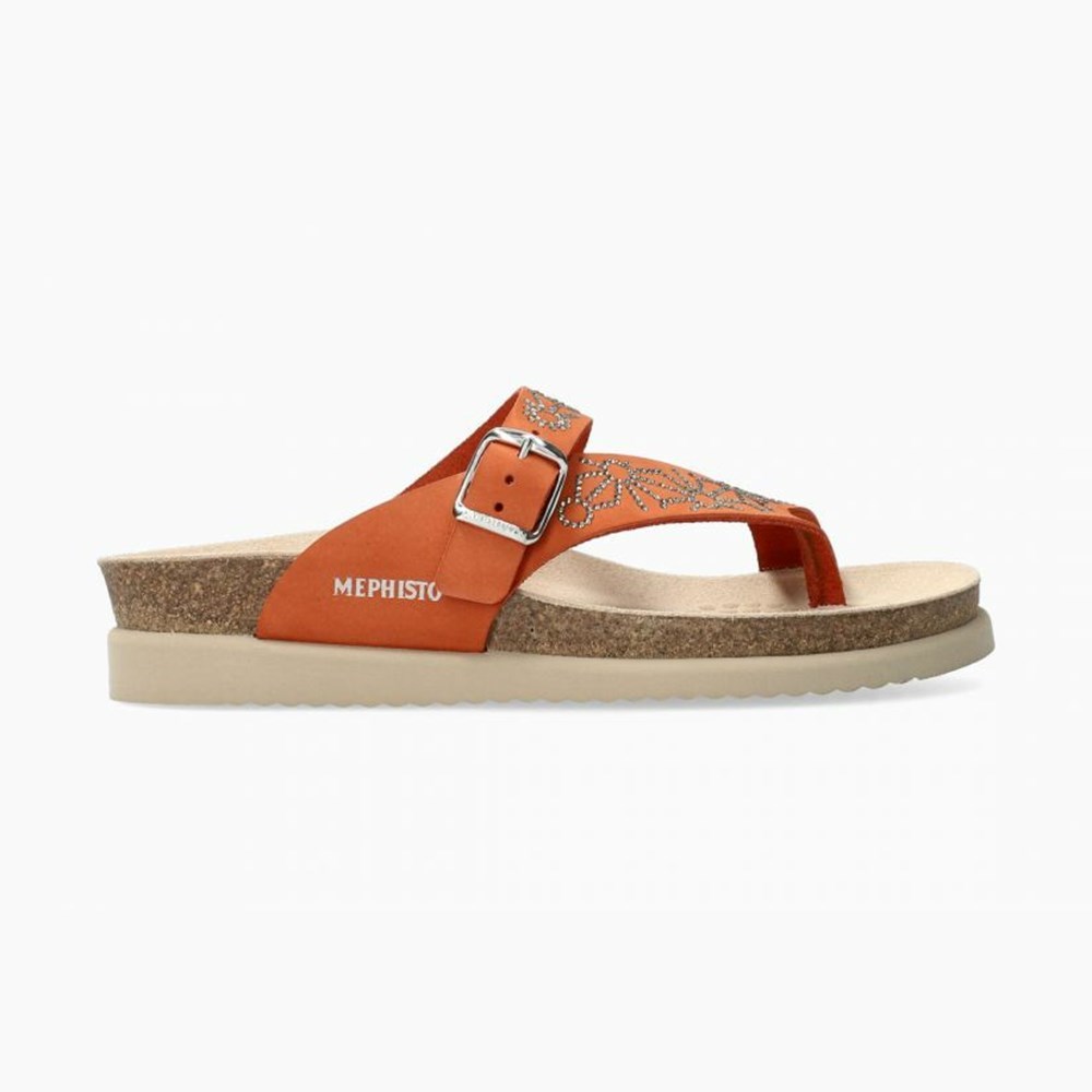 Women Mephisto Hella Spark Cork Sandals | QAT754321