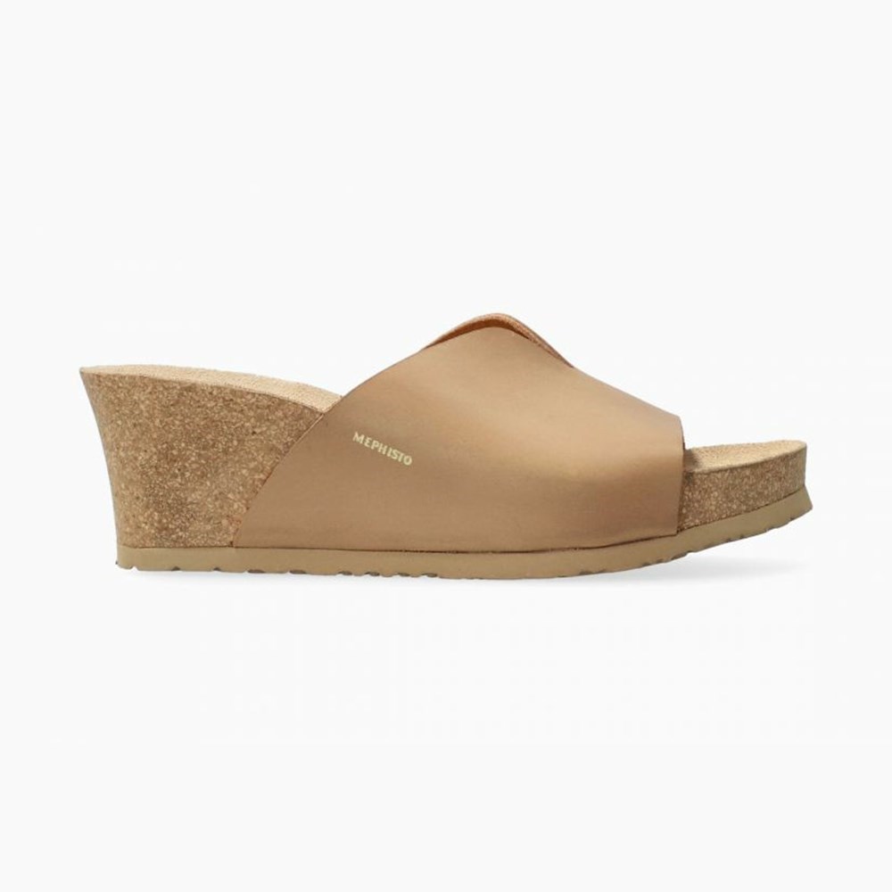 Women Mephisto Lisane Cork Sandals | QEV917452