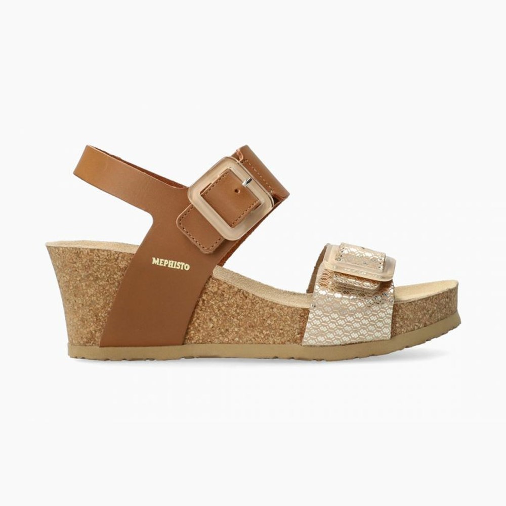 Women Mephisto Lissia Cork Sandals | MJA429367