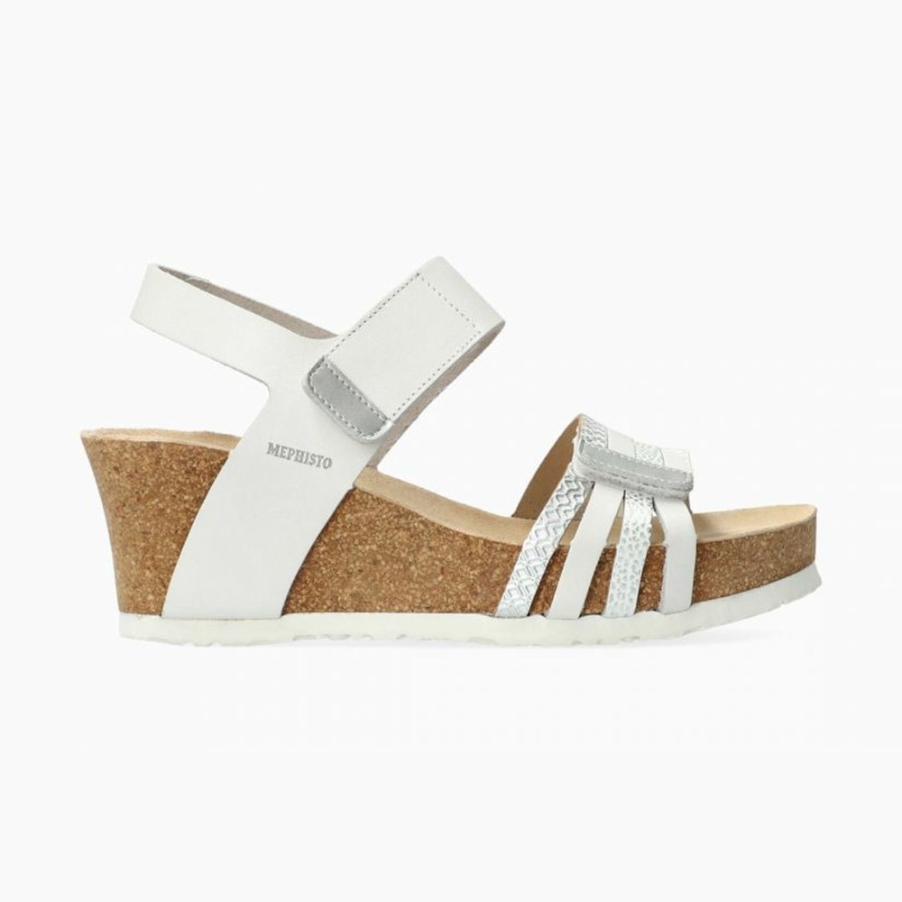 Women Mephisto Lucia Cork Sandals | DPE891527