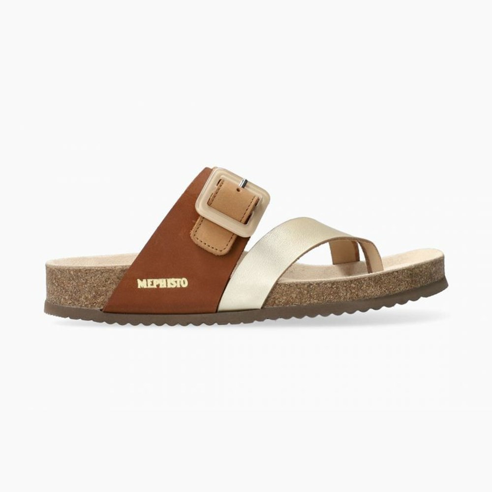 Women Mephisto Madeline Cork Sandals | PZT657142