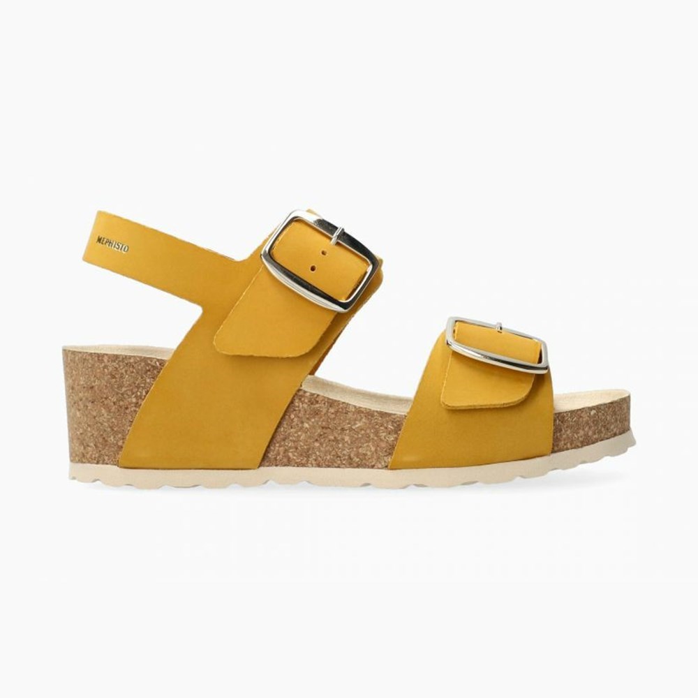 Women Mephisto Violett Cork Sandals | AGZ702651